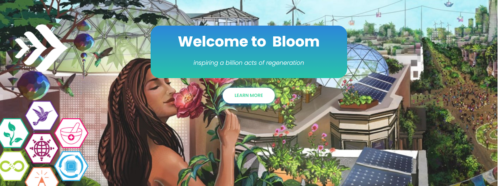 Bloom Networks Landing Page Header (http://bloomnetwork.org/)